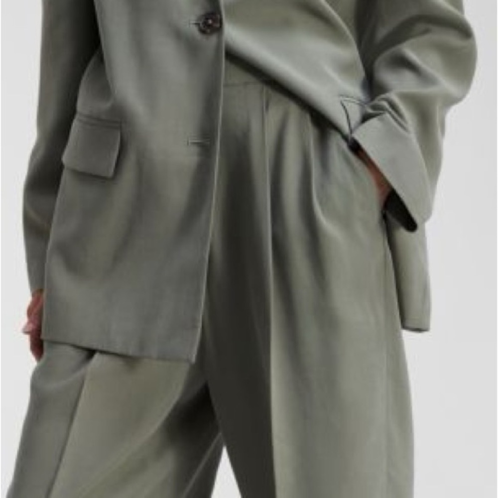 Calvin Klein Soft Twill Pleated Trouser